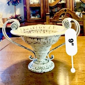 Shabby Chic Vintage Metal Vase